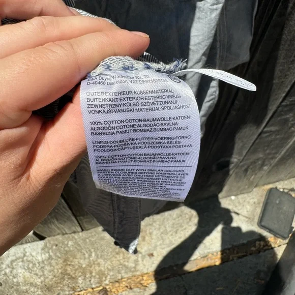 CLEARANCE 3/$15 Blue and White Striped C&A Outerwear Company anorak jacket mediu - Picture 7 of 15